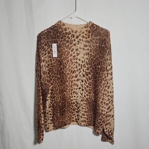 Leopard Fate Beige Textured Knitwear